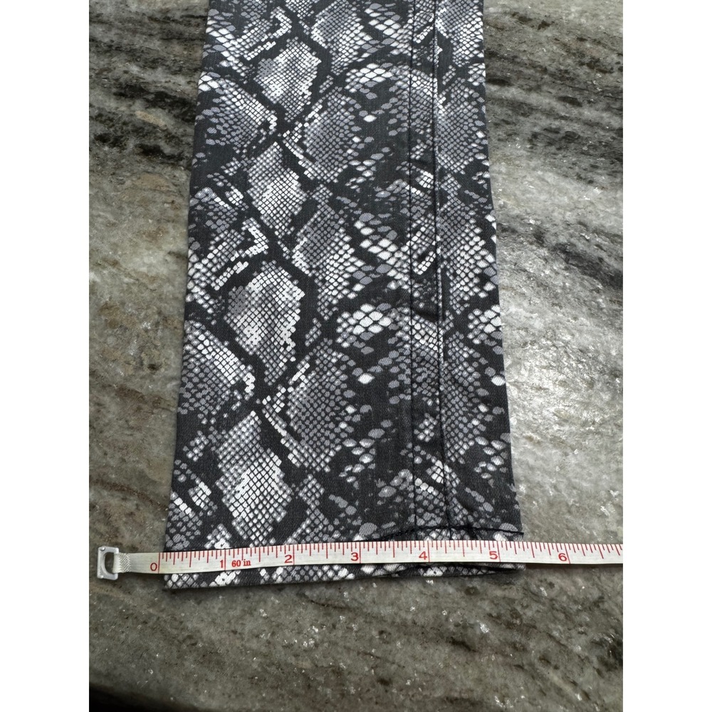 Seven 7 Snakeskin Print Skinny Jeans Womens 6 Tummyless High Rise Grey Black - Picture 8 of 8